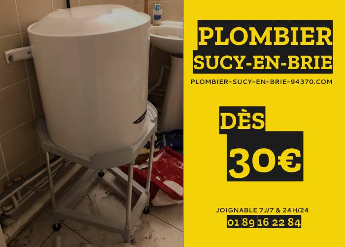 affiche de plombier Sucy-en-Brie